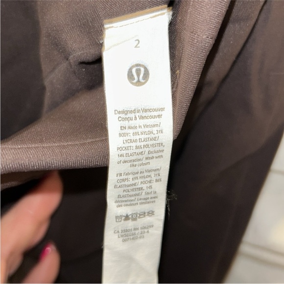 lululemon Smooth Fit Pull-on HR pants - Espresso - Brown - size 2 - Picture 4 of 6